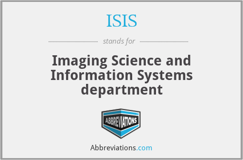 ISIS - Imaging Science and Information Systems department