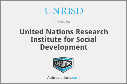 UNRISD - United Nations Research Institute for Social Development