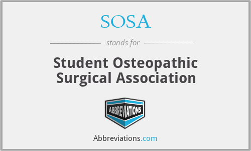 SOSA - Student Osteopathic Surgical Association