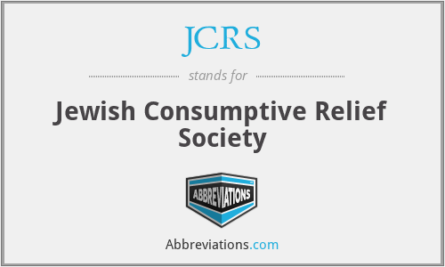 JCRS - Jewish Consumptive Relief Society
