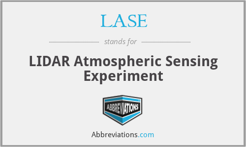 LASE - LIDAR Atmospheric Sensing Experiment