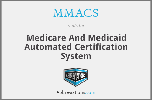 MMACS - Medicare And Medicaid Automated Certification System