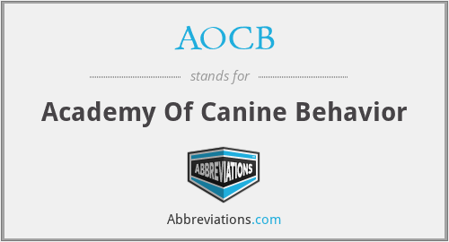 AOCB - Academy Of Canine Behavior