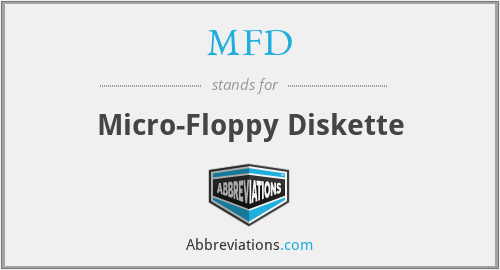 MFD - Micro-Floppy Diskette