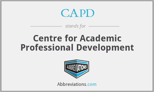 CAPD - Centre for Academic Professional Development