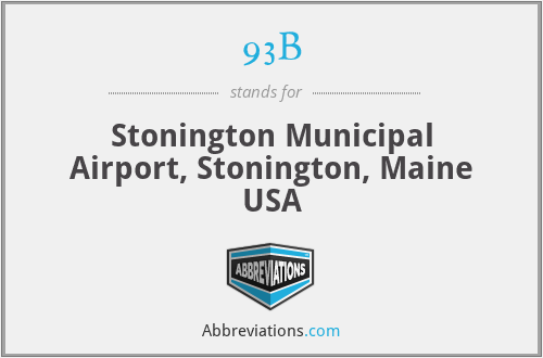 93B - Stonington Municipal Airport, Stonington, Maine USA