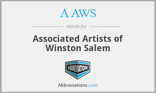 AAWS - Associated Artists of Winston Salem