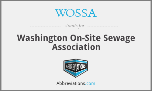 WOSSA - Washington On-Site Sewage Association