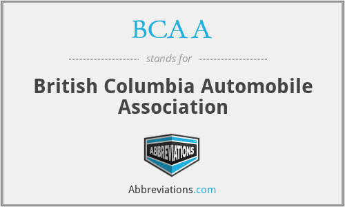BCAA - British Columbia Automobile Association