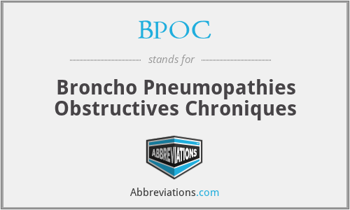 BPOC - Broncho Pneumopathies Obstructives Chroniques