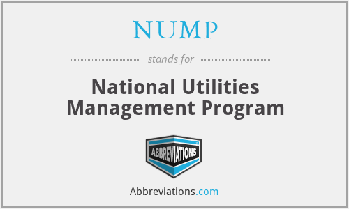 NUMP - National Utilities Management Program