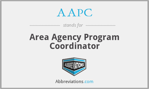 AAPC - Area Agency Program Coordinator