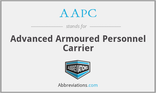 AAPC - Advanced Armoured Personnel Carrier