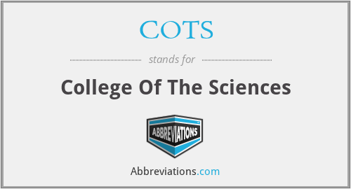 COTS - College Of The Sciences