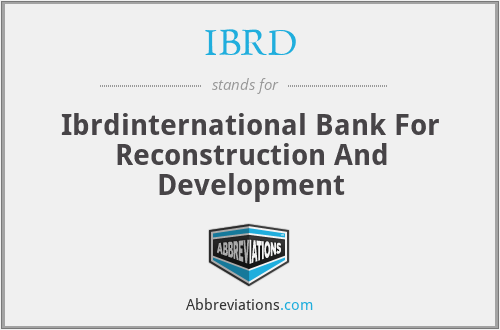 IBRD - Ibrdinternational Bank For Reconstruction And Development