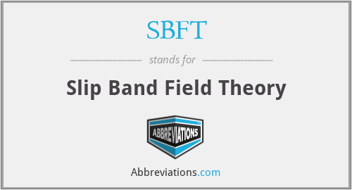 SBFT - Slip Band Field Theory