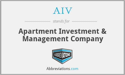 AIV - Apartment Investment & Management Company