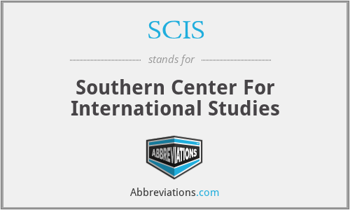 SCIS - Southern Center For International Studies