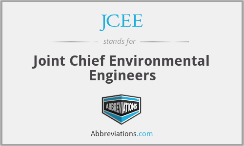 JCEE - Joint Chief Environmental Engineers