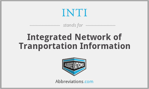 INTI - Integrated Network of Tranportation Information