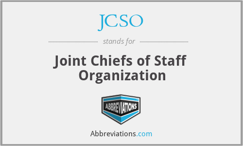 JCSO - Joint Chiefs of Staff Organization