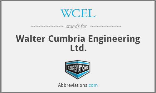 WCEL - Walter Cumbria Engineering Ltd.