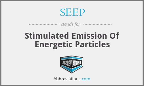 SEEP - Stimulated Emission Of Energetic Particles