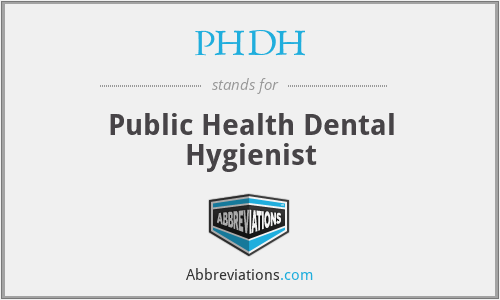 PHDH - Public Health Dental Hygienist