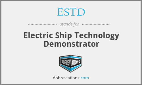 ESTD - Electric Ship Technology Demonstrator