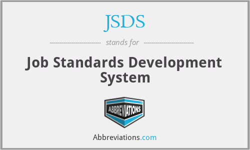 JSDS - Job Standards Development System