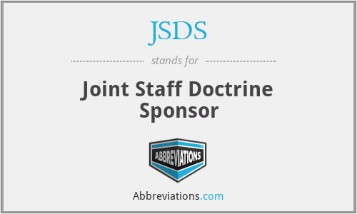 JSDS - Joint Staff Doctrine Sponsor