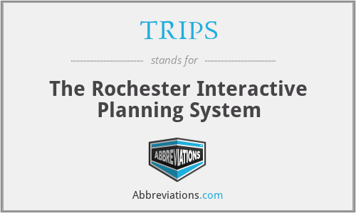 TRIPS - The Rochester Interactive Planning System