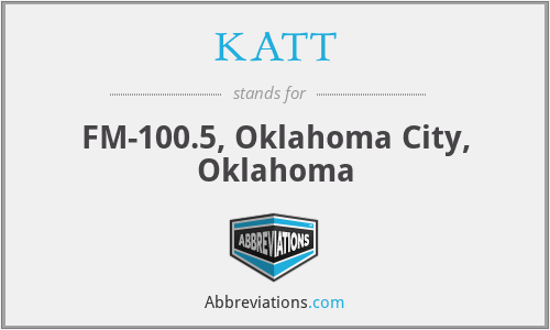 KATT - FM-100.5, Oklahoma City, Oklahoma