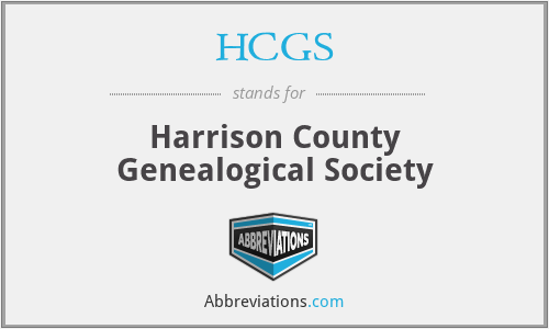 HCGS - Harrison County Genealogical Society