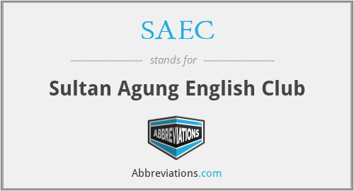 SAEC - Sultan Agung English Club