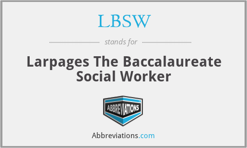 LBSW - Larpages The Baccalaureate Social Worker