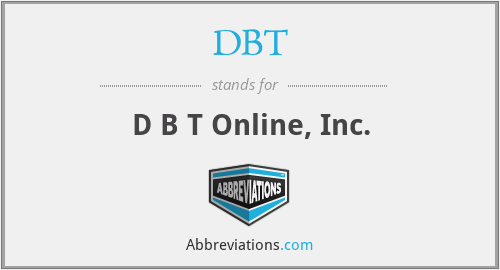 DBT - D B T Online, Inc.