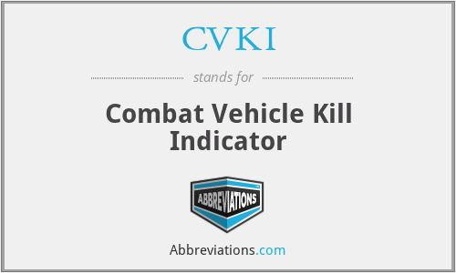CVKI - Combat Vehicle Kill Indicator