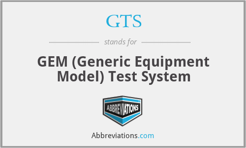 GTS - GEM (Generic Equipment Model) Test System