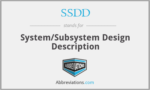 SSDD - System/Subsystem Design Description