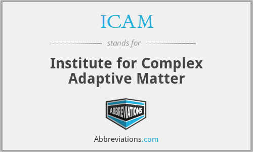 ICAM - Institute for Complex Adaptive Matter