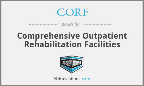 CORF - Comprehensive Outpatient Rehabilitation Facilities