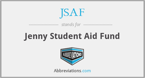 JSAF - Jenny Student Aid Fund