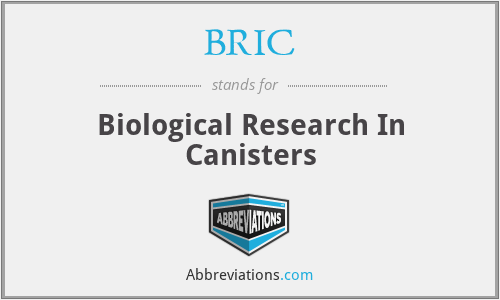 BRIC - Biological Research In Canisters