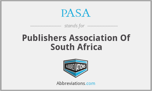 PASA - Publishers Association Of South Africa