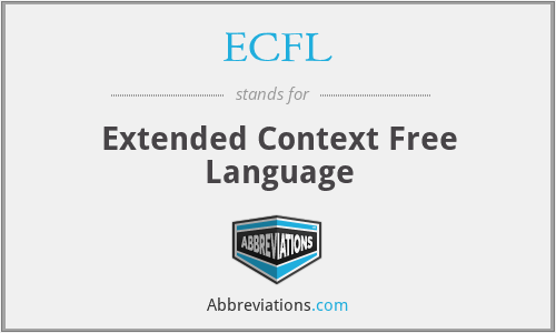 ECFL - Extended Context Free Language