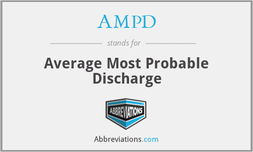 AMPD - Average Most Probable Discharge