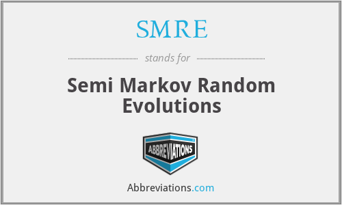 SMRE - Semi Markov Random Evolutions