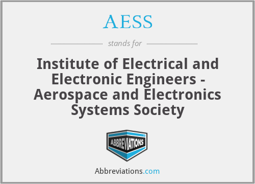 AESS - Institute of Electrical and Electronic Engineers - Aerospace and Electronics Systems Society