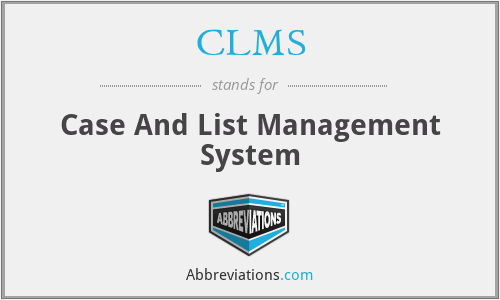 CLMS - Case And List Management System